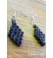 Quilled Rings Earrings Black